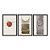 Kit 3 Quadros Decorativos Formas Deformadas Por Linhas Abstrato Boho - Imagem 3