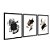Kit 3 Quadros Decorativos Manchas de Tintas Abstratas Preto Bege Dourado - Imagem 4