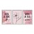 Kit 3 Quadros Decorativos Desenho Flor Fundo Rosa Frase Regiliosa - Imagem 1