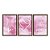 Kit 3 Quadros Decorativos Coração Símbolo Infinito Fundo Rosa Frase Religiosa - Imagem 5
