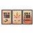 Kit 3 Quadros Decorativos Unicórnio Fundo Laranja Frase Religiosa - Imagem 3