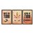 Kit 3 Quadros Decorativos Unicórnio Fundo Laranja Frase Religiosa - Imagem 5