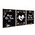 Kit 3 Quadros Decorativos Desenho Preto E Branco Coração Rodeado De Rosas Frase Religiosa - Imagem 6
