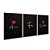 Kit 3 Quadros Decorativos Amor Fé Gratidão Coração Fundo Preto - Imagem 6