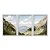 Kit 3 Quadros Decorativos Fotografia Colina Com Montanha Ao Fundo - Imagem 1