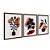 Kit 3 Quadros Decorativos Boho Formas Coloridas Plantas Pretas e Brancas - Imagem 6