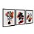 Kit 3 Quadros Decorativos Boho Formas Coloridas Plantas Pretas e Brancas - Imagem 4