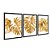 Kit 3 Quadros Decorativos Costelas De Adão Douradas Fundo Branco - Imagem 4