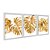 Kit 3 Quadros Decorativos Costelas De Adão Douradas Fundo Branco - Imagem 2