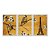 Kit 3 Quadros Decorativos Pássaro Em Um Galho Com Flores Torre Eiffel - Imagem 1