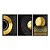 Kit 3 Quadros Decorativos Círculos Sobrepostos Pretos e Dourados Abstrato - Imagem 3