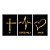 Kit 3 Quadros Decorativos Cruz Coração Religioso Fé Esperança Amor - Imagem 3