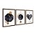 Kit 3 Quadros Decorativos Formas Coração Textura Marmore Fundo Branco Abstrato - Imagem 6