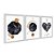 Kit 3 Quadros Decorativos Formas Coração Textura Marmore Fundo Branco Abstrato - Imagem 2