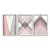 Kit 3 Quadros Decorativos Padrão Ladrilho De Mármore Rosa Branco Cinza - Imagem 1