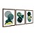 Kit 3 Quadros Decorativos Desenho Geométrico Abstrato Verde E Dourado - Imagem 6