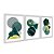 Kit 3 Quadros Decorativos Desenho Geométrico Abstrato Verde E Dourado - Imagem 2
