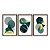 Kit 3 Quadros Decorativos Desenho Geométrico Abstrato Verde E Dourado - Imagem 5