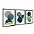 Kit 3 Quadros Decorativos Desenho Geométrico Abstrato Verde E Dourado - Imagem 4