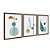 Kit 3 Quadros Decorativos Formas Geométricas Variadas Abstrato Fundo Branco - Imagem 6