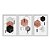 Kit 3 Quadros Decorativos Desenho Geométrico Rosa E Preto Detalhes Dourados - Imagem 1