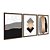 Kit 3 Quadros Decorativos Fundo Mármore Figuras Geométricas Detalhes Dourados - Imagem 6