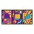 Kit 3 Quadros Decorativos Formas Geométricas Coloridas Arte Pop Abstrato - Imagem 3