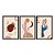 Kit 3 Quadros Decorativos Desenhos Cacto Mão Minimalista Fundo Rosa - Imagem 3