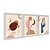 Kit 3 Quadros Decorativos Desenhos Cacto Mão Minimalista Fundo Rosa - Imagem 2