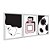Kit 3 Quadros Decorativos Desenhos Mulher Preto E Branco Máquina Fotográfica Abstrato - Imagem 2