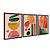 Kit 3 Quadros Decorativos Formas Coloridas Efeito Pintura Fundo Rosa Abstrato - Imagem 4
