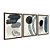 Kit 3 Quadros Decorativos Formas E pinceladas Tons de Cinza Efeito Pintura Abstrato - Imagem 6