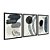 Kit 3 Quadros Decorativos Formas E pinceladas Tons de Cinza Efeito Pintura Abstrato - Imagem 4