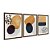 Kit 3 Quadros Decorativos Formas de Tinta Efeito Pintua Amarelo Fundo Cinza - Imagem 6