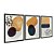 Kit 3 Quadros Decorativos Formas de Tinta Efeito Pintua Amarelo Fundo Cinza - Imagem 4
