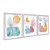 Kit 3 Quadros Decorativos Formas Efeito Aquarela Vasos E Plantas Abstrato - Imagem 2