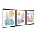 Kit 3 Quadros Decorativos Formas Efeito Aquarela Vasos E Plantas Abstrato - Imagem 4