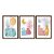 Kit 3 Quadros Decorativos Formas Efeito Aquarela Vasos E Plantas Abstrato - Imagem 5