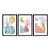 Kit 3 Quadros Decorativos Formas Efeito Aquarela Vasos E Plantas Abstrato - Imagem 3