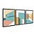 Kit 3 Quadros Decorativos Arquitetura Abstrata Interior Verde Amarelo - Imagem 4