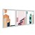 Kit 3 Quadros Decorativos Arquitetura Abstrata Prédios Janelas Verde Laranja Rosa - Imagem 2