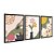 Kit 3 Quadros Decorativos Desenho Abstrato Jardim Flores Folhas - Imagem 3