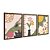 Kit 3 Quadros Decorativos Desenho Abstrato Jardim Flores Folhas - Imagem 6