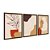 Kit 3 Quadros Decorativos Desenho Plantas Em Vaso Manchas Coloridas Fundo Bege - Imagem 6