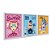 Kit 3 Quadros Decorativos Desenhos Pessoas Abstrataas Rosa Azul Amarelo - Imagem 2