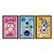 Kit 3 Quadros Decorativos Desenhos Pessoas Abstrataas Rosa Azul Amarelo - Imagem 5