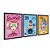 Kit 3 Quadros Decorativos Desenhos Pessoas Abstrataas Rosa Azul Amarelo - Imagem 4