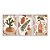 Kit 3 Quadros Decorativos Cacto Plantas Vaso Garrafa Manchas Vermelhas Abstrato - Imagem 1