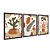Kit 3 Quadros Decorativos Cacto Plantas Vaso Garrafa Manchas Vermelhas Abstrato - Imagem 4