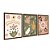 Kit 3 Quadros Decorativos Folhas Flores Verde Rosa Bege Abstrato Formas Geométricas - Imagem 6